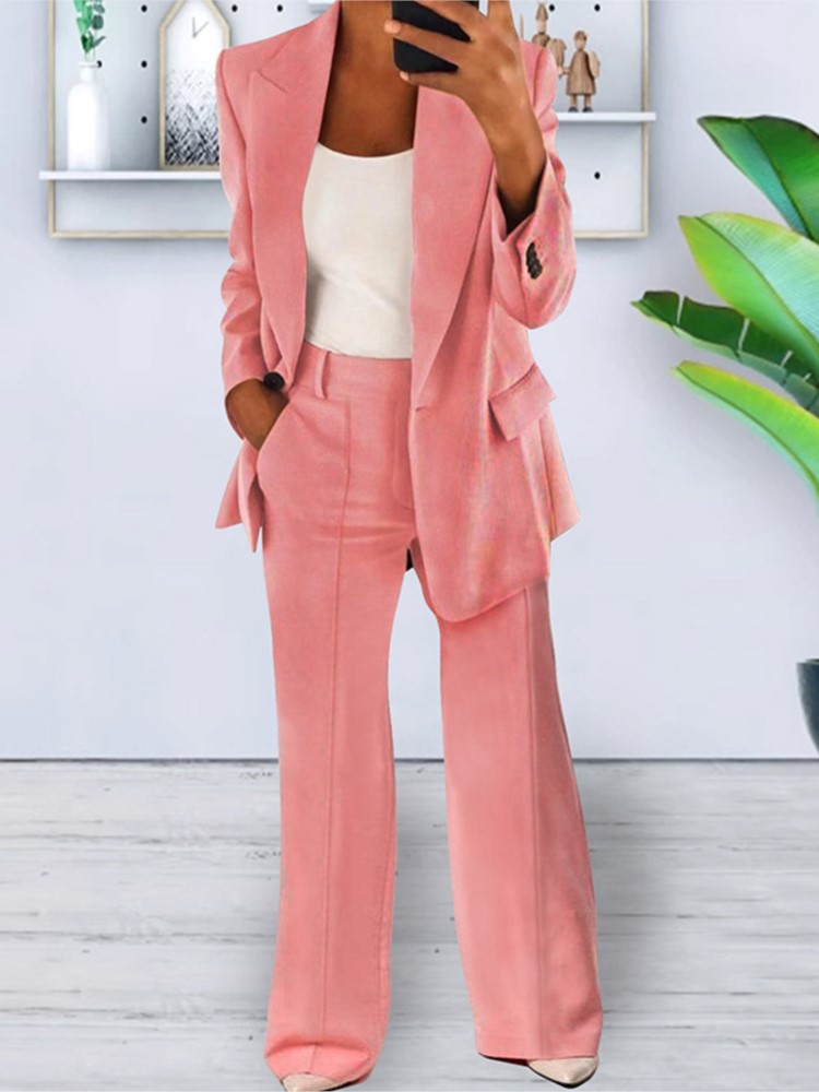 Blazer Set Women Formal - Autumn Fashion New Women's 2PCS Pants