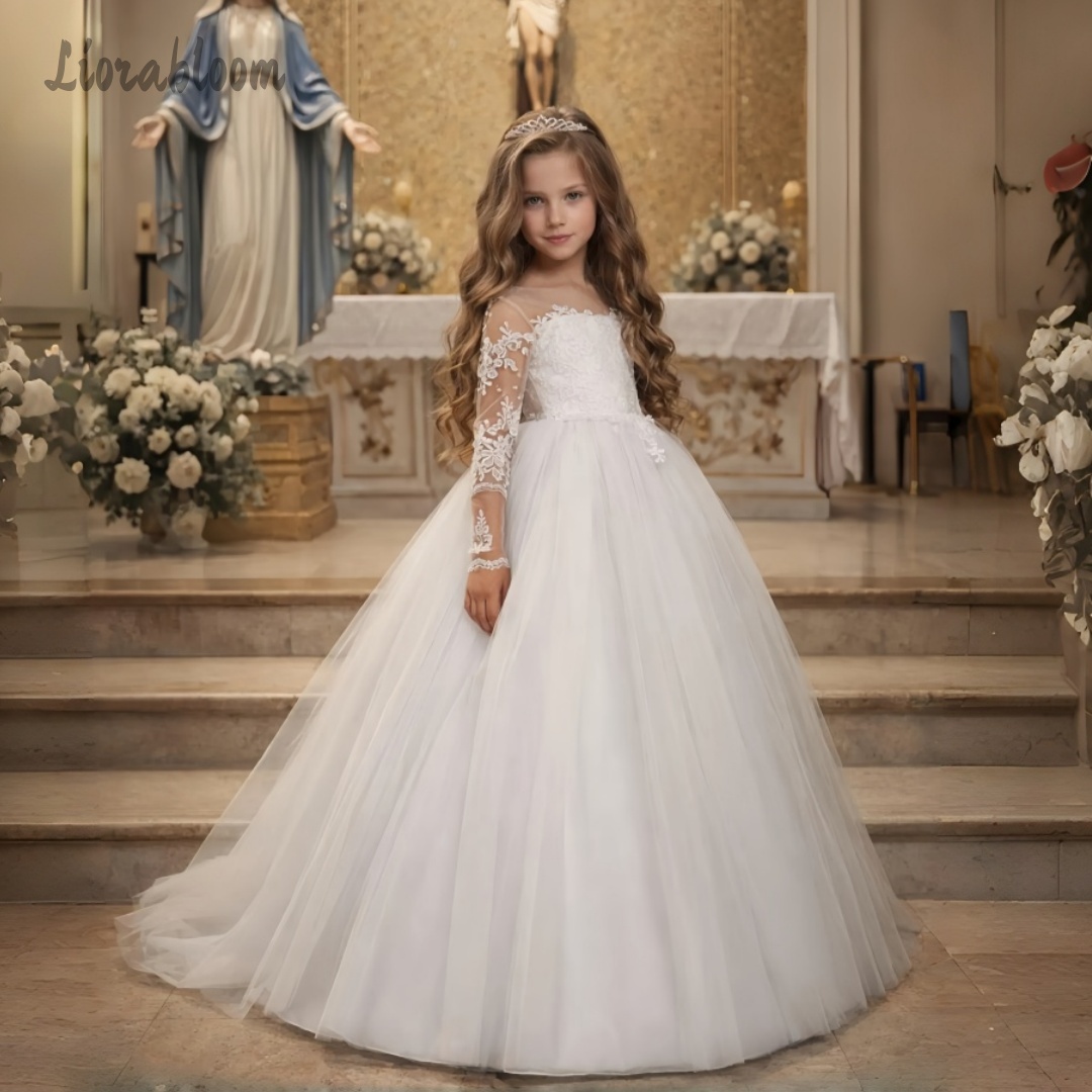 Girls' Lace Wedding Dress Cust – Formal Attire Woman Bewertung und Preis