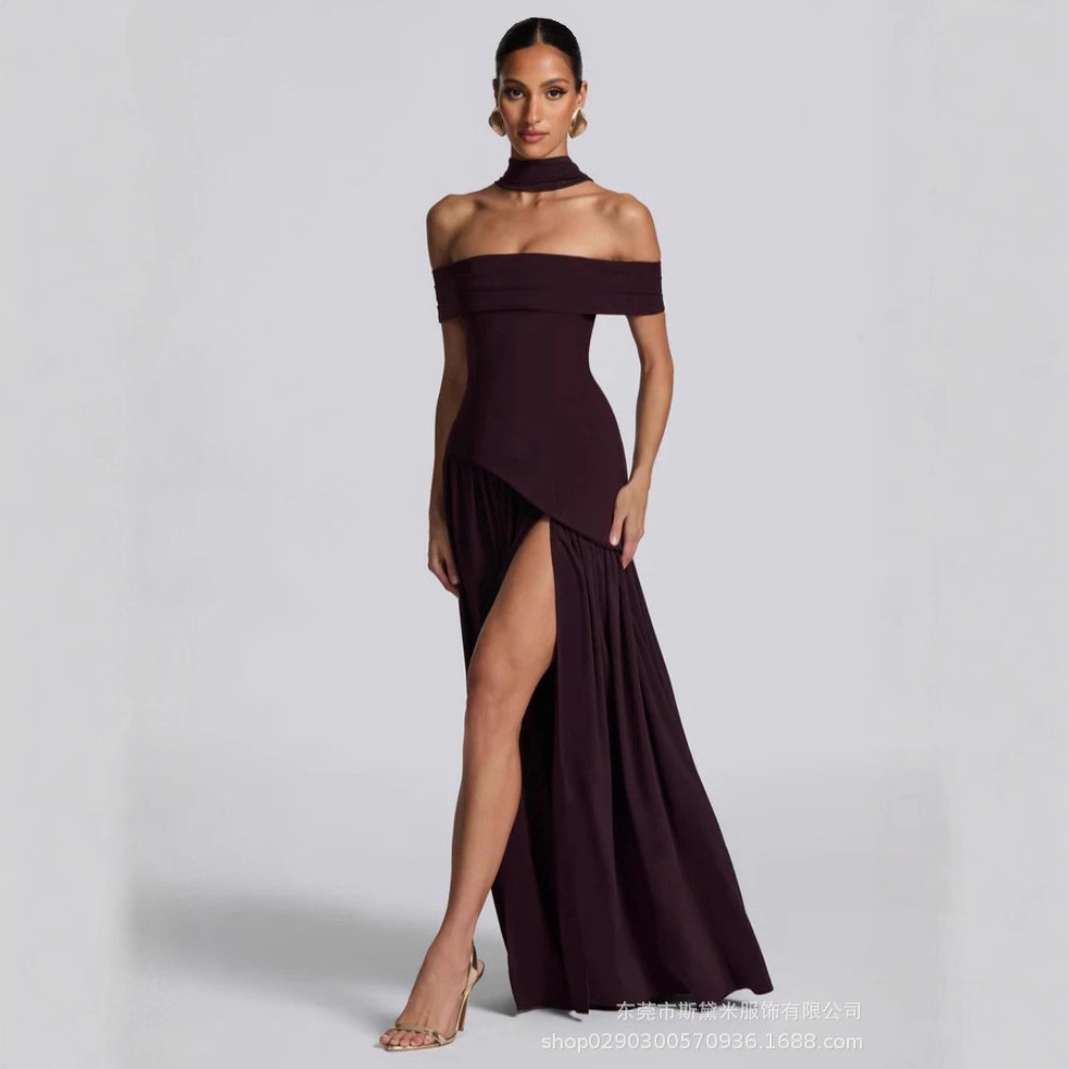 Pink Women Prom Dress With Sca – Formal Wear Gowns For Women Bewertung und Preis