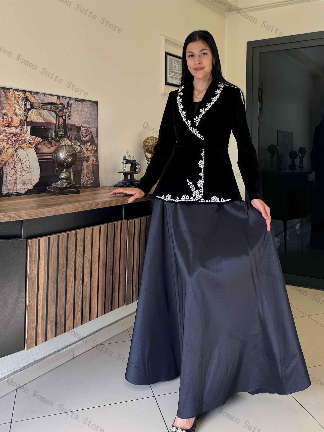 Velvet Women Suit Skirt Set 2  – Women'S Formal Wear For A Wedding Guest Bewertung und Preis