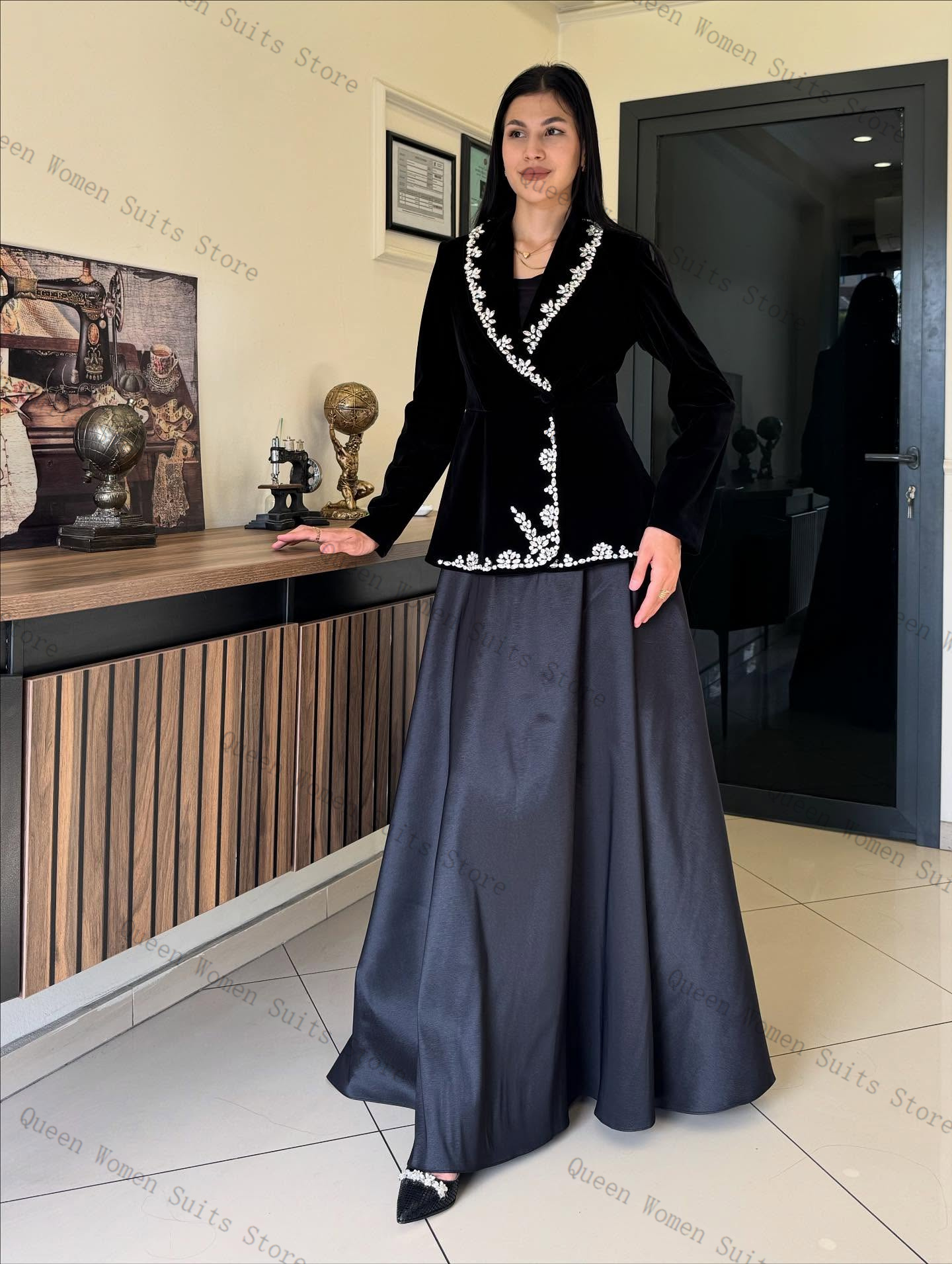 Velvet Women Suit Skirt Set 2  – Women'S Formal Wear For A Wedding Guest Bewertung und Preis