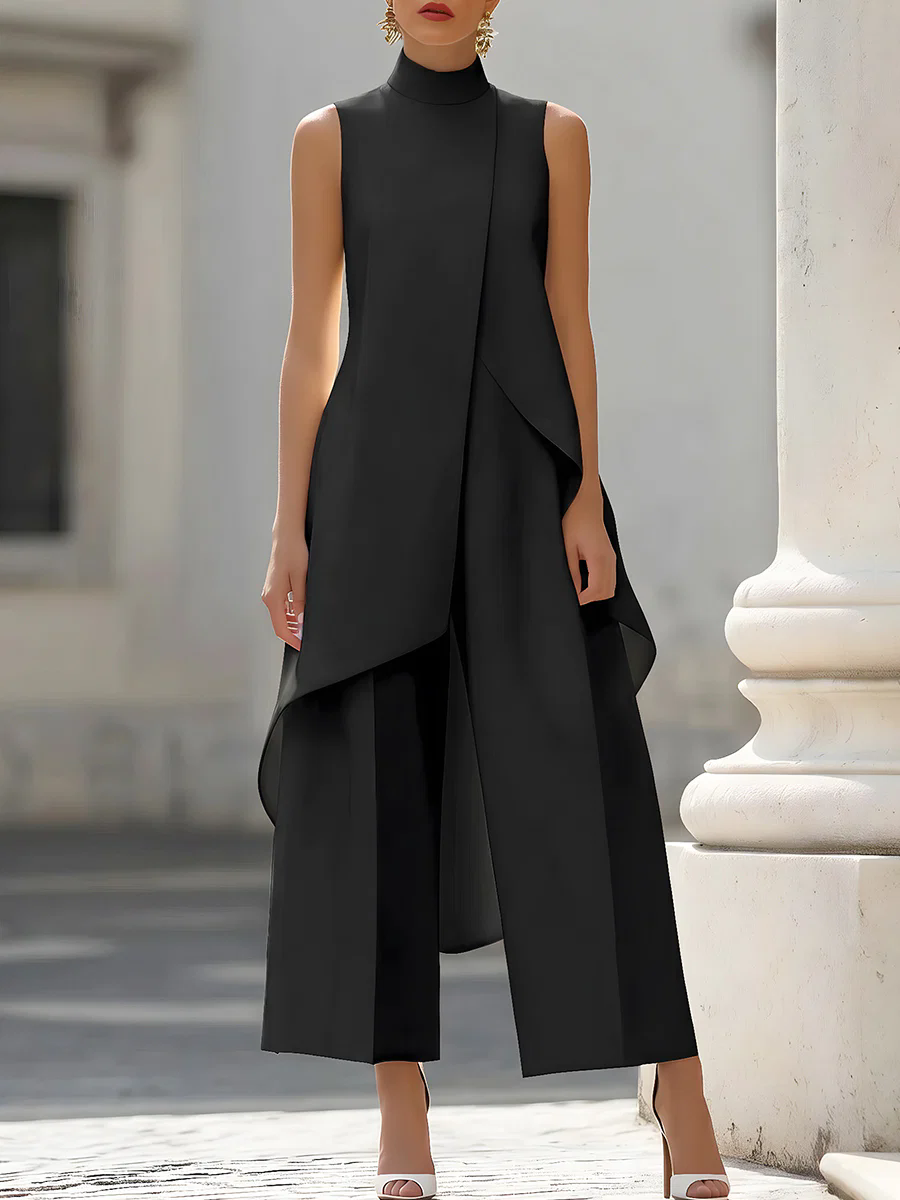 Sleeveless High Neck Asymmetri – Women'S Formal Wear Jumpsuit Bewertung und Preis
