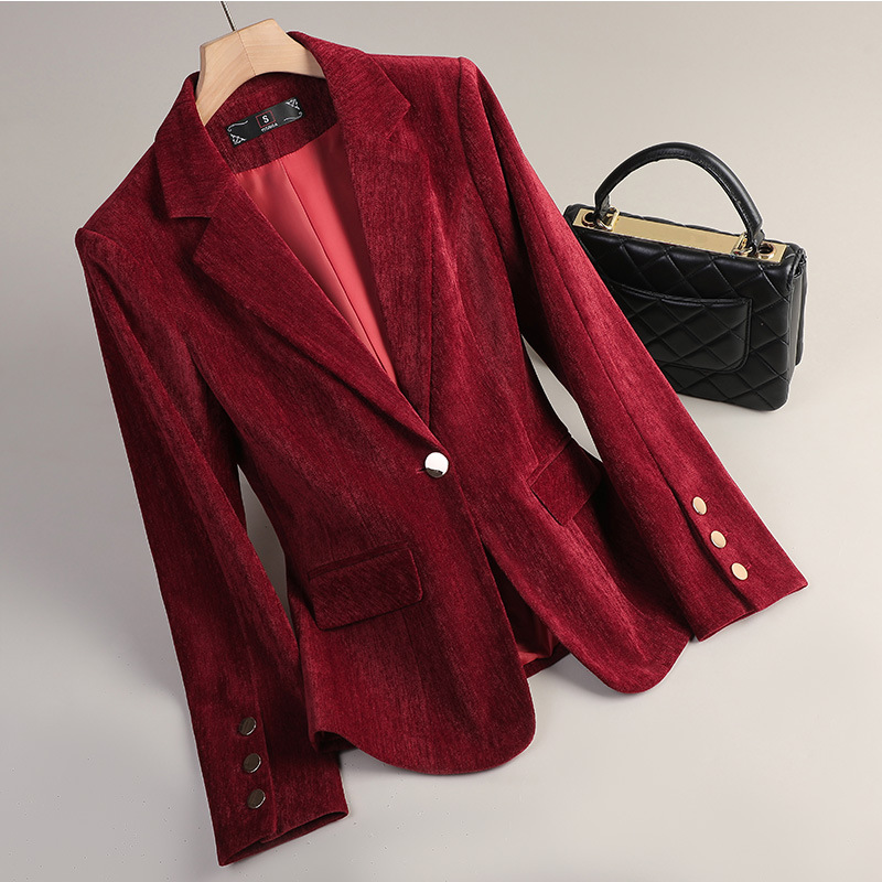 Yellow Gold Velvet Blazer Wome – Yellow Formal Wear Women Bewertung und Preis