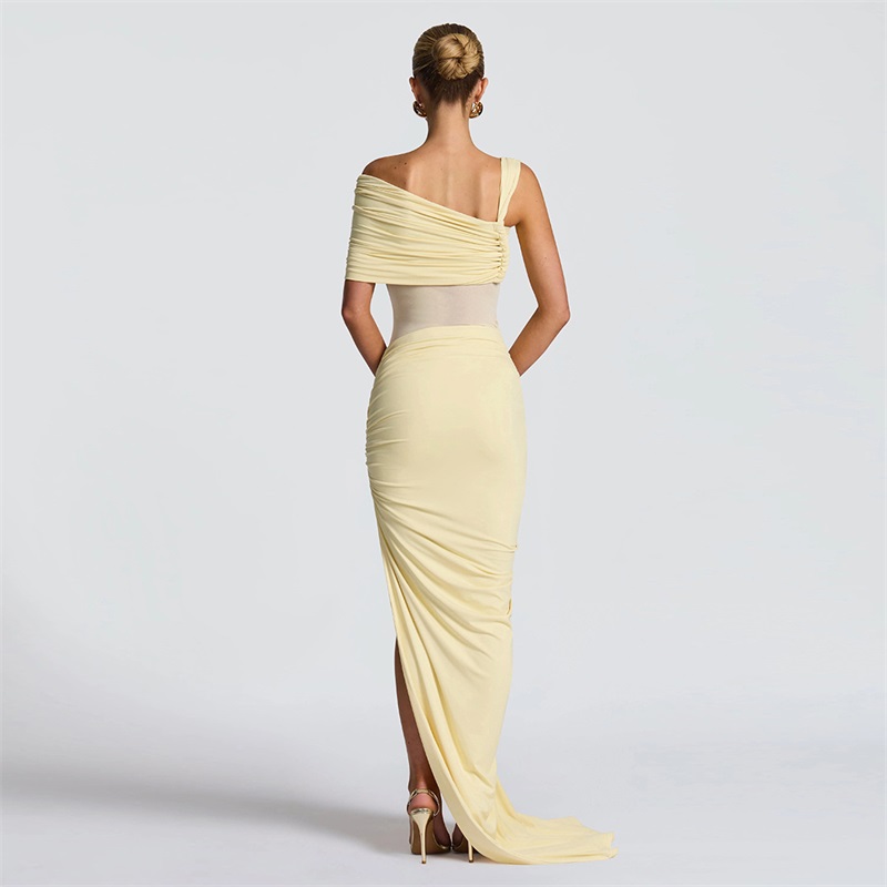 Yellow Women Prom Dress 2 Pcs  – Women'S Formal Wear Jumpsuit Bewertung und Preis