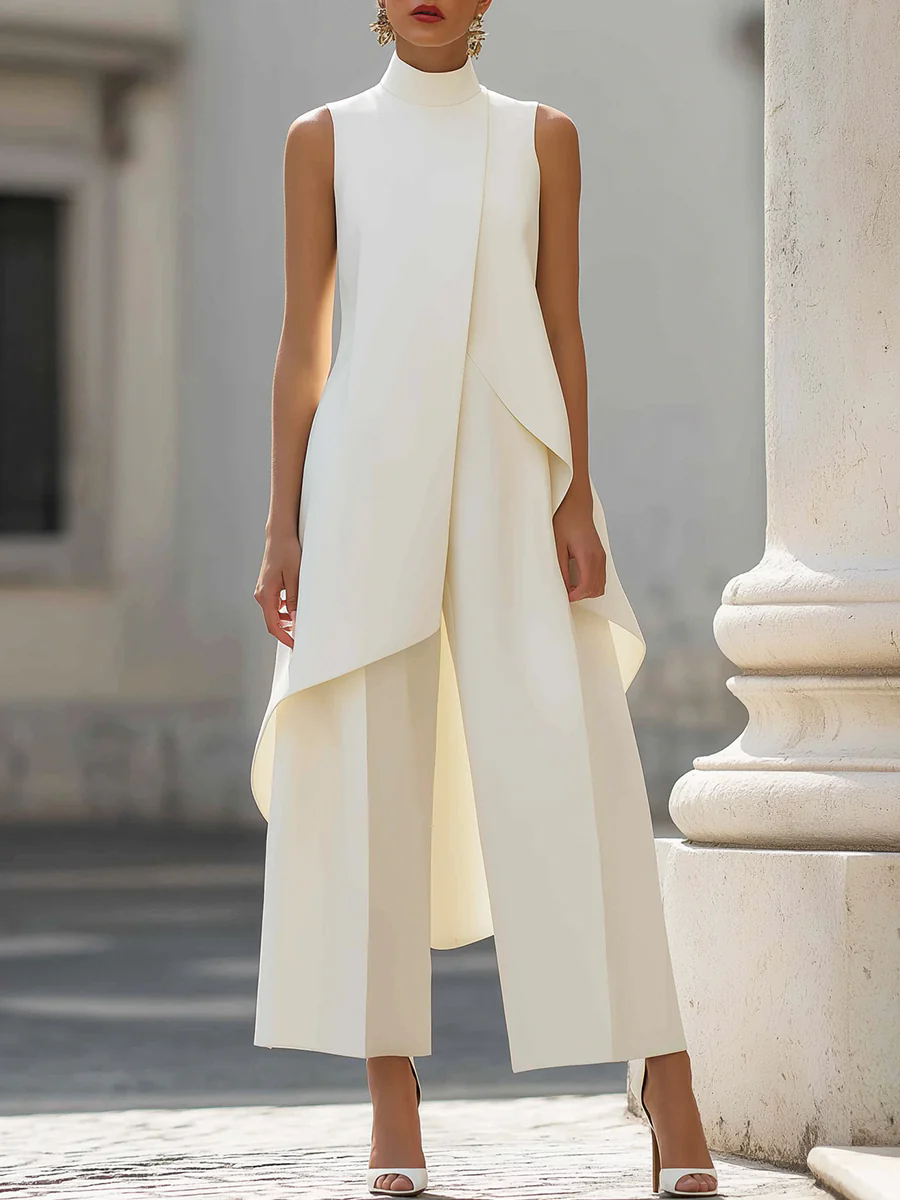 Sleeveless High Neck Jumpsuit  – Women'S Formal Wear Jumpsuit Bewertung und Preis