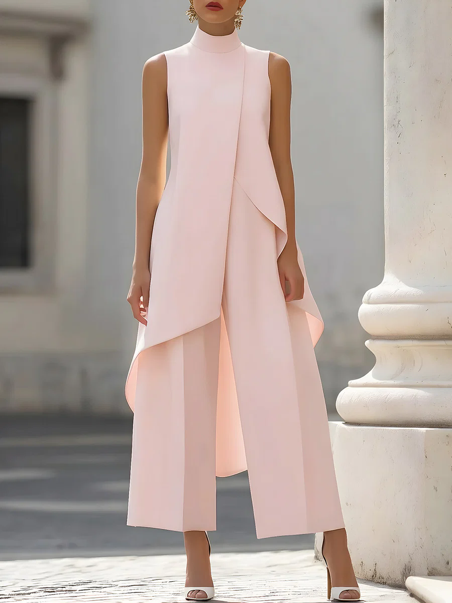 Sleeveless High Neck Jumpsuit  – Women'S Formal Wear Jumpsuit Bewertung und Preis