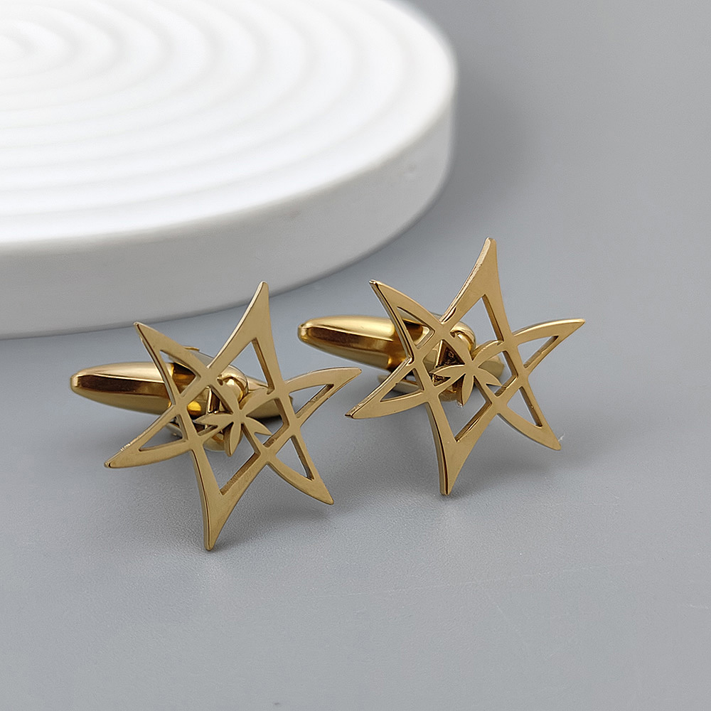 Hexagonal star gold-plated cuf – Women'S Gothic Formal Wear Bewertung und Preis