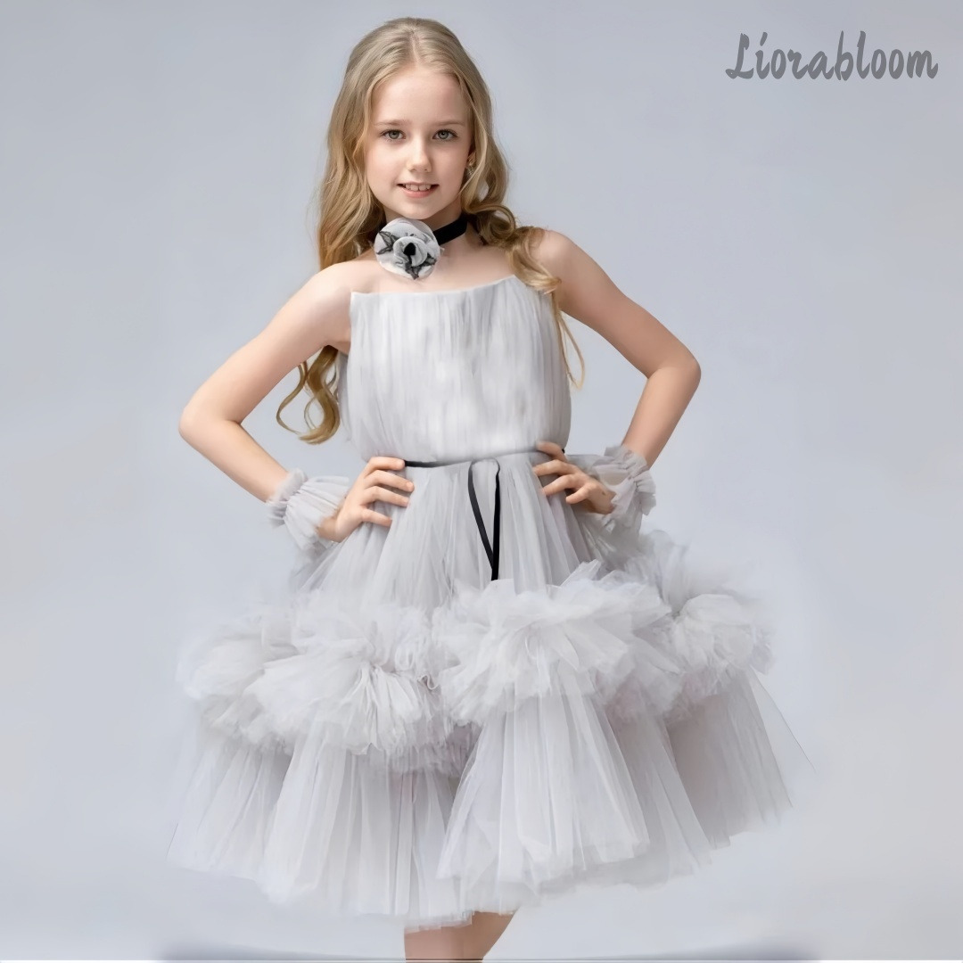 Girls' Exquisite Tulle Gown Cu – Formal Attire Woman Bewertung und Preis