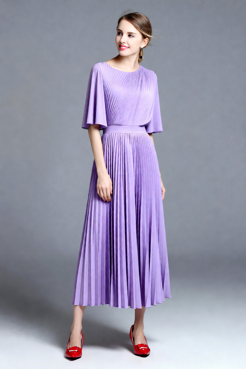 Women's Lilac Cape Sleeve Plea – Women'S Formal Wear For A Wedding Guest Bewertung und Preis
