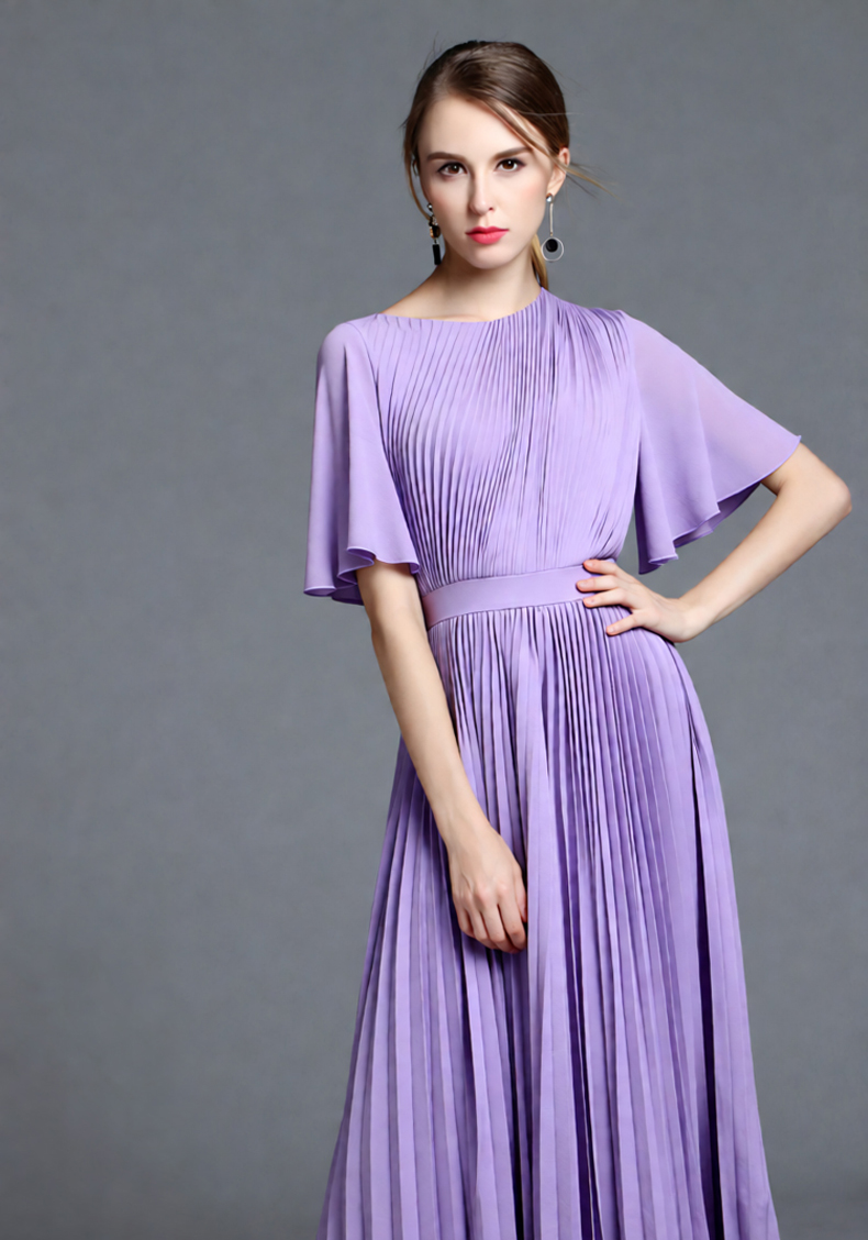 Women's Lilac Cape Sleeve Plea – Women'S Formal Wear For A Wedding Guest Bewertung und Preis