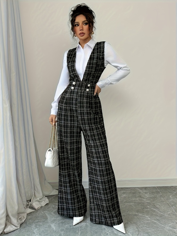 Women High Waist Wide Leg Plai – Women'S Formal Wear Jumpsuit Bewertung und Preis