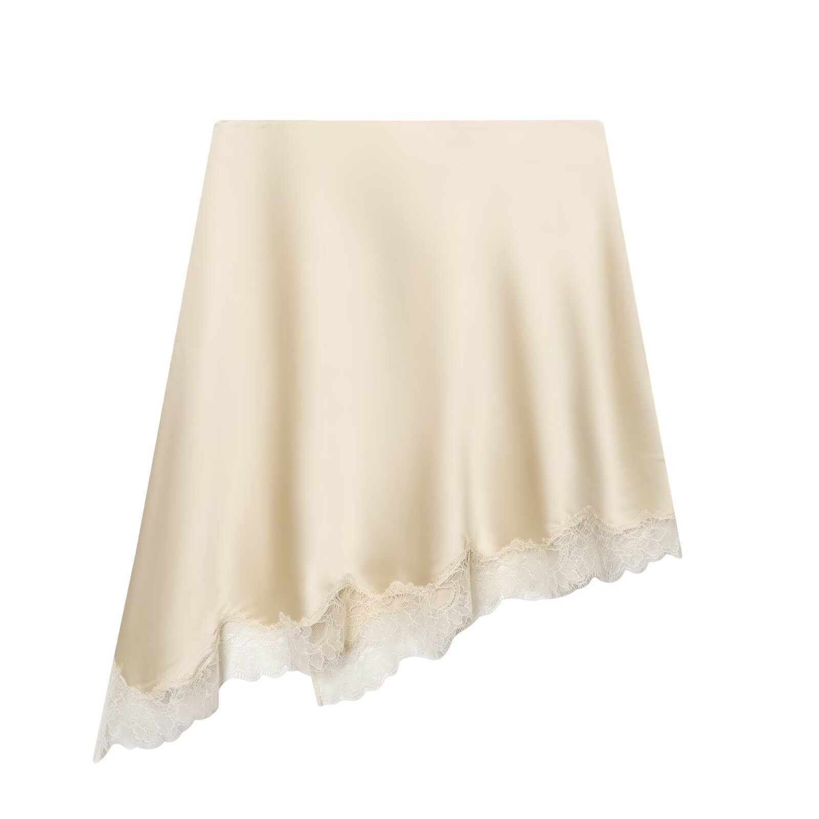 Women's Elegant Satin Lace Hem – Yellow Formal Wear Women Bewertung und Preis