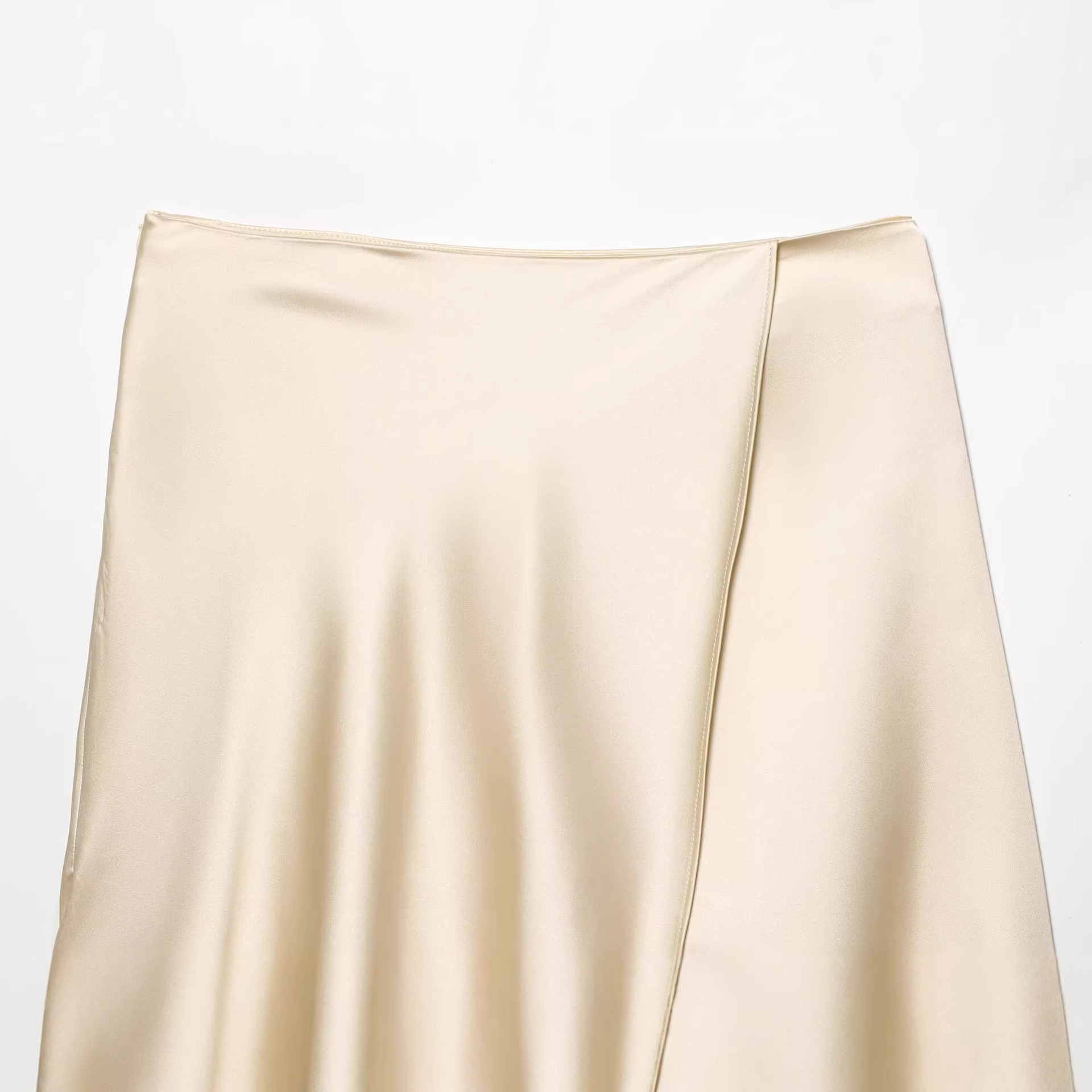 Women's Elegant Satin Lace Hem – Yellow Formal Wear Women Bewertung und Preis