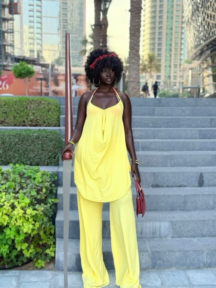 Elegant Yellow Two Pieces Wome – Yellow Formal Wear Women Bewertung und Preis