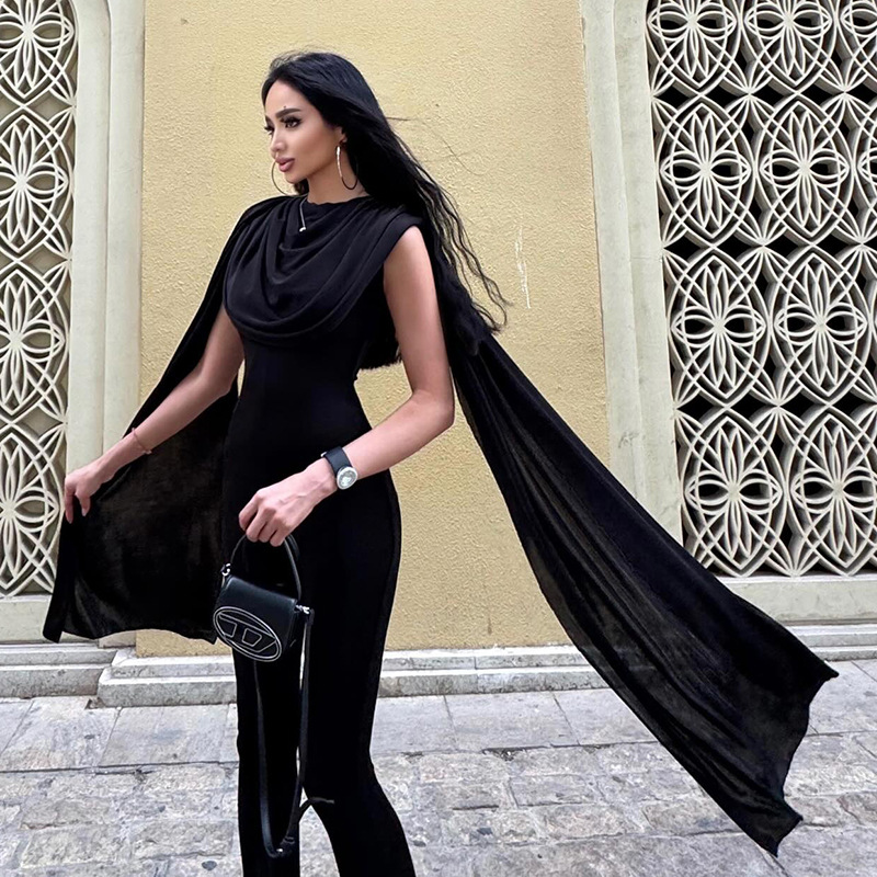 Black Women Jumpsuit Sexy Slee – Women'S Formal Wear Jumpsuit Bewertung und Preis