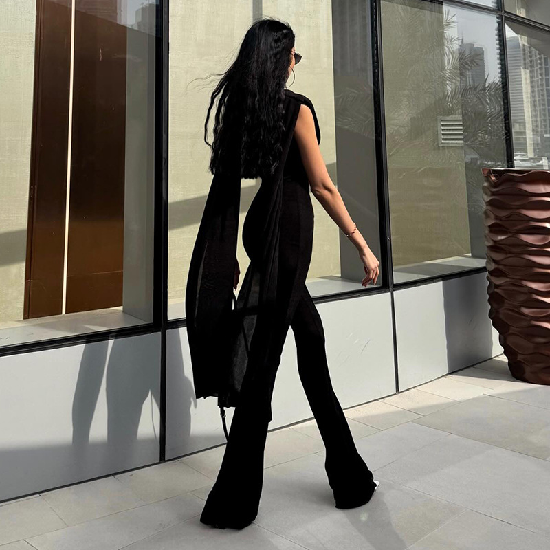 Black Women Jumpsuit Sexy Slee – Women'S Formal Wear Jumpsuit Bewertung und Preis
